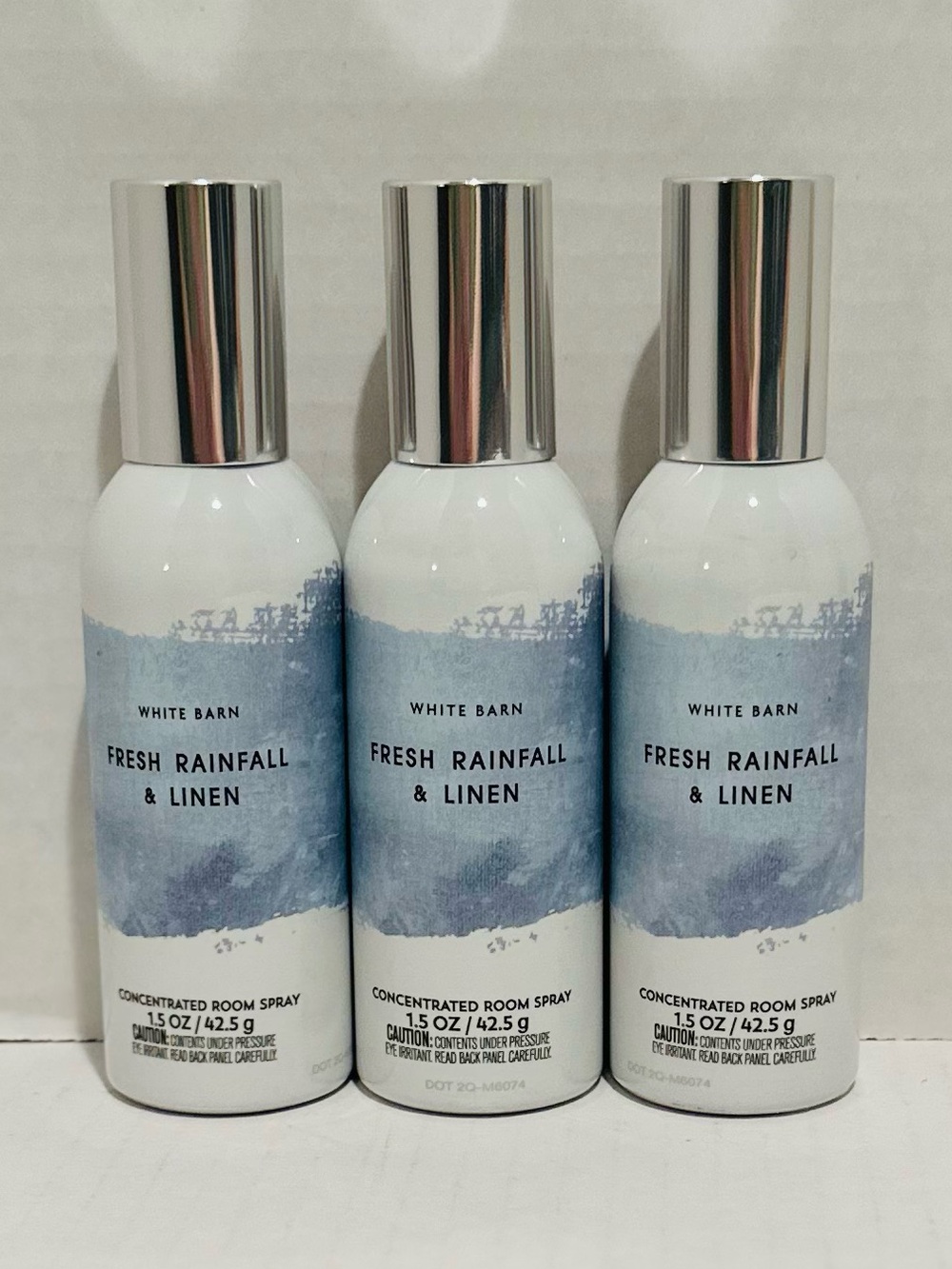 Bath & Body NEW (3) Fresh Rainfall & Linen Concentrated Room Sprays